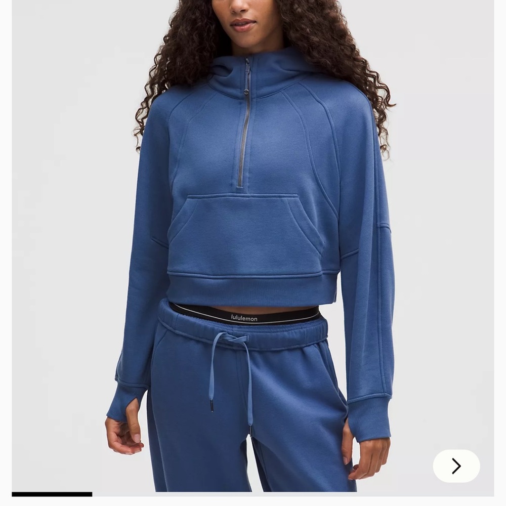 lululemon athletica Scuba Blue Women's Cropped Hoodie